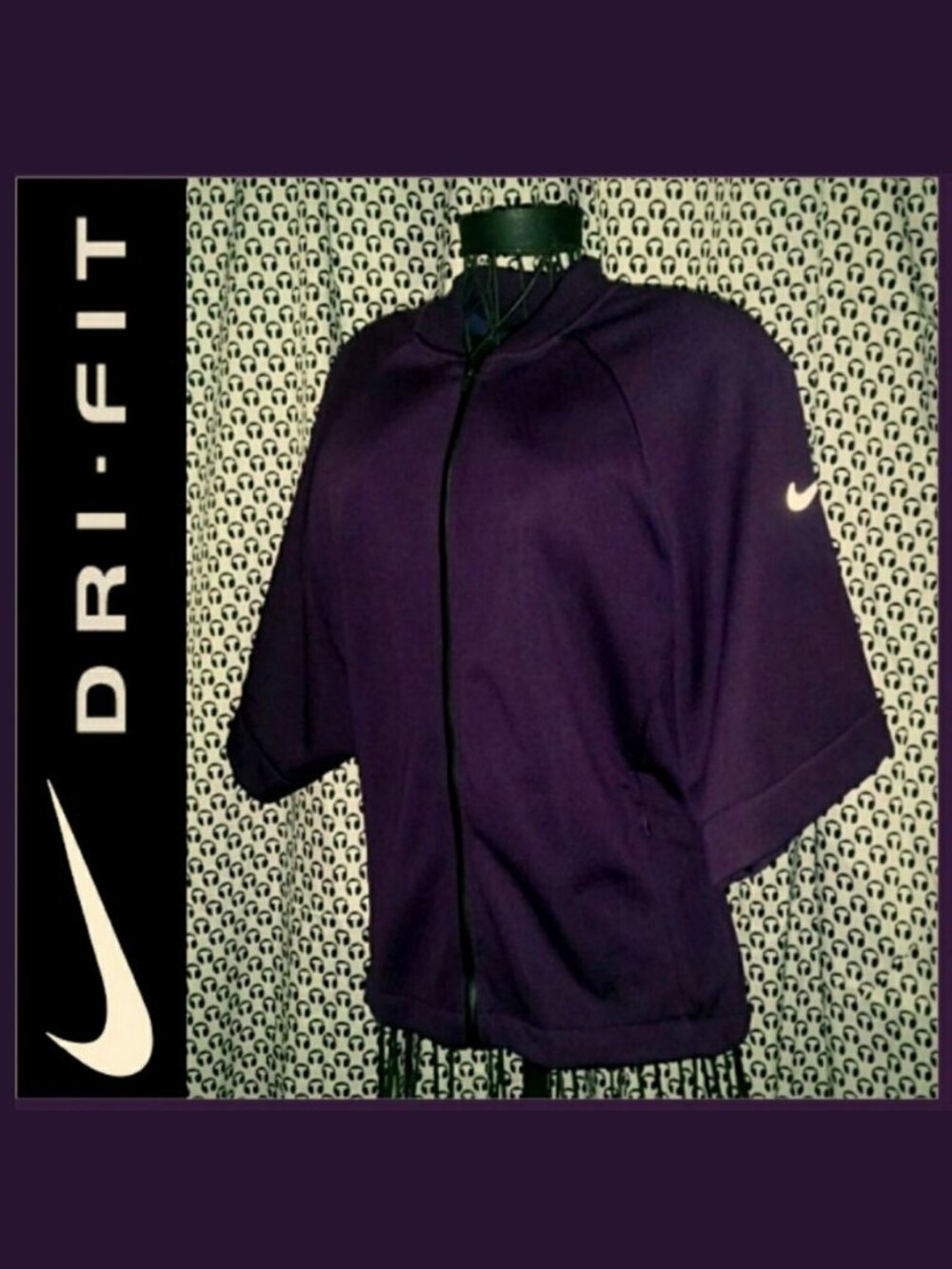 NWT Nike THERMA Dri-FIT Training Jacket 809262-524 Purple Women's XL